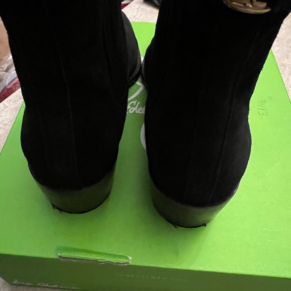 PRELOVED Sam Edelman Bronson Black Suede Women's Boots - Picture 3 of 7